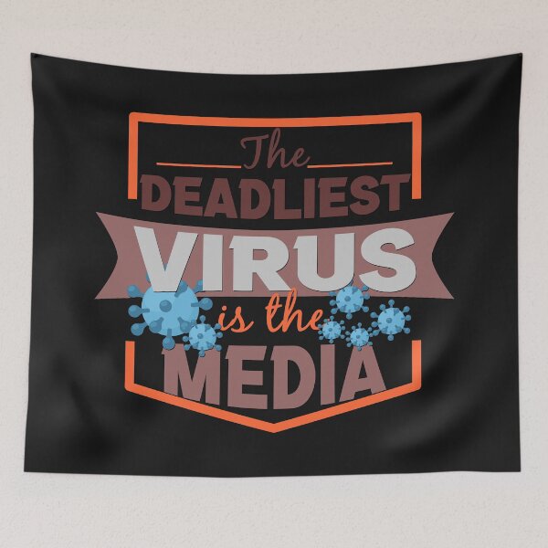 Item preview, The Deadliest Virus Is The Media - Virus Icon Text Effects Gift Ideas designed and sold by leo121687.