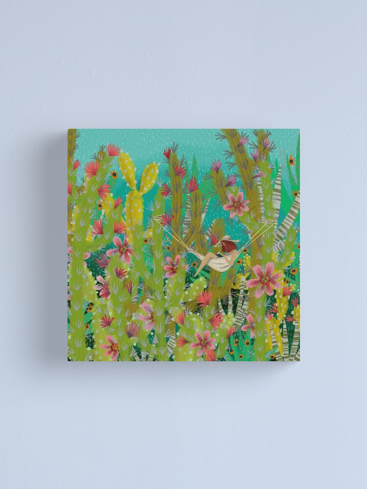 Alternate view of Reading in the Hammock Canvas Print