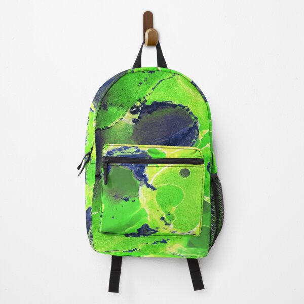 Item preview, Painting acrylic paints green neon blue designed and sold by amagaclothing.