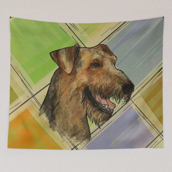 Item preview, Airedale Terrier Portrait  designed and sold by k9printart.