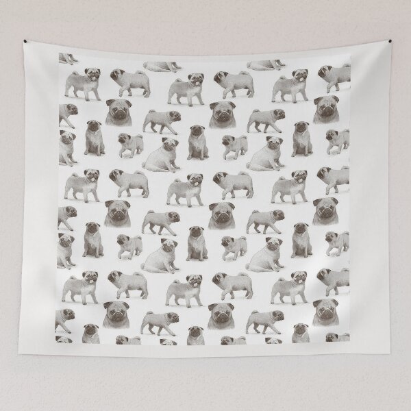 Item preview, Pug Dog Art Pugs puppy funny cute dogs I love Pugs designed and sold by Coolstuff4you71.