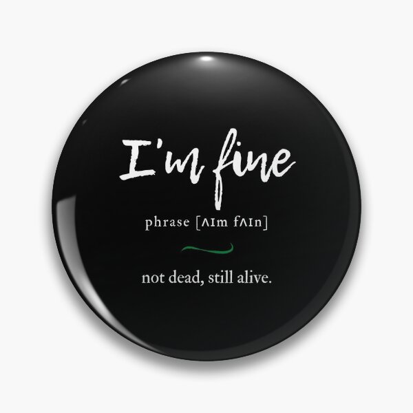Item preview, I'm fine definition | Dictionary Collection designed and sold by Designschmiede.
