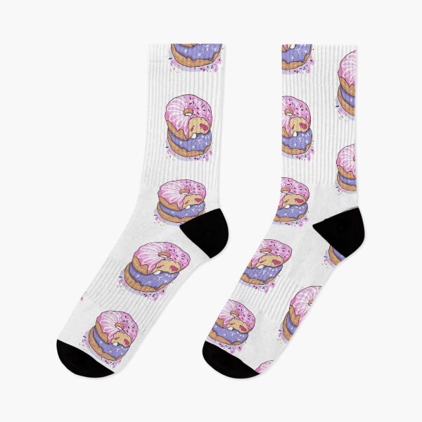 Item preview, Stack of Pink and Purple Donut with Sprinkles designed and sold by simplysharon.