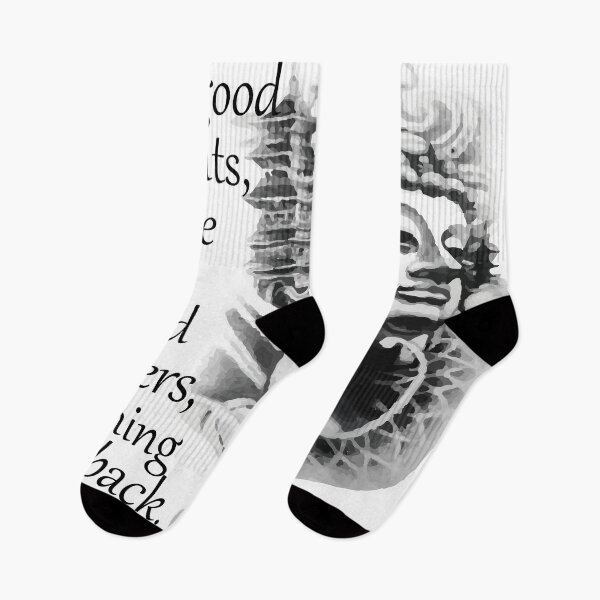 Item preview, think good thoughts - bouddha karma quote, bouddha stickers  designed and sold by doitwithlove.