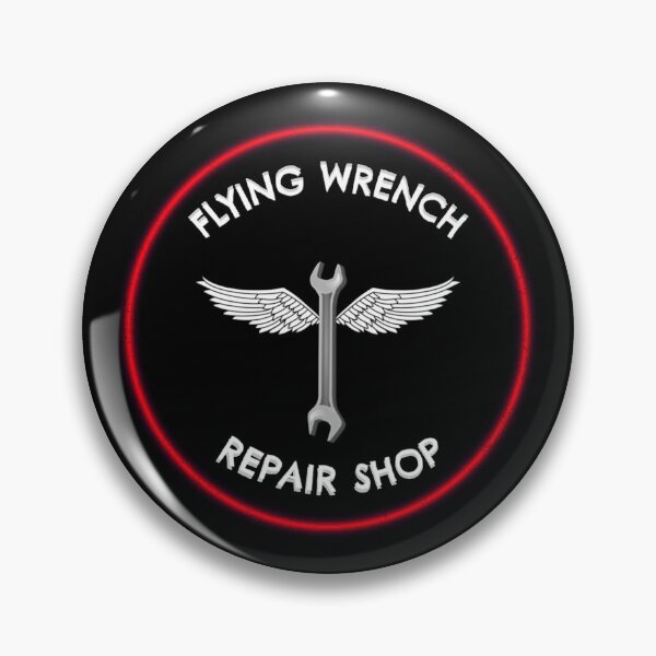 Item preview, Flying Wrench Repair Shop designed and sold by LeftFieldFunny.