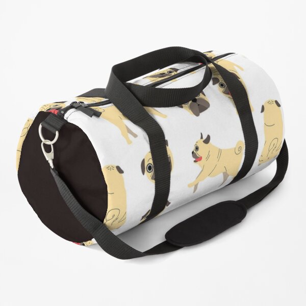 Pug Dog Art Pugs puppy funny cute dogs I love Pugs Duffle Bag