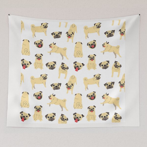 Item preview, Pug Dog Art Pugs puppy funny cute dogs I love Pugs designed and sold by Coolstuff4you71.