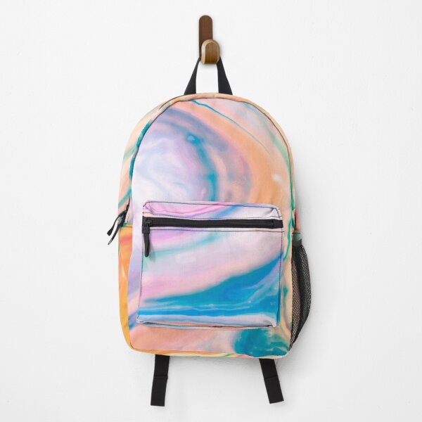Item preview, Acrylic paints waves marble orange pink designed and sold by amagaclothing.