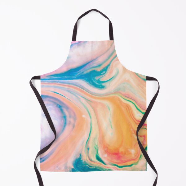 Item preview, Acrylic paints waves marble orange pink designed and sold by amagaclothing.
