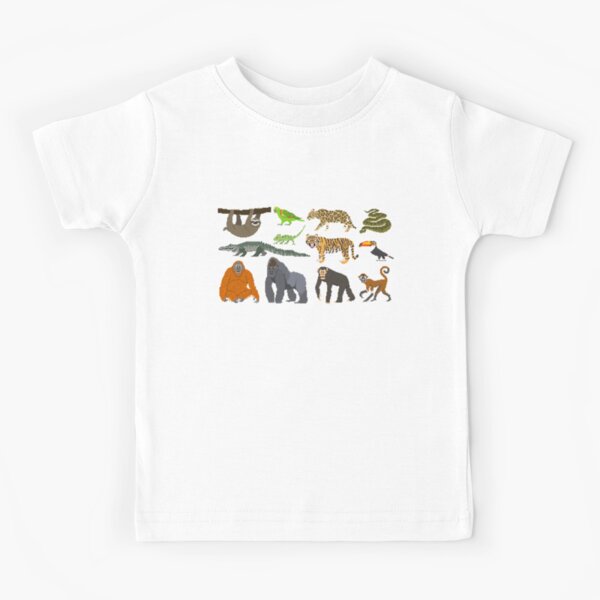 Rainforest Animals - The Kids' Picture Show Kids T-Shirt