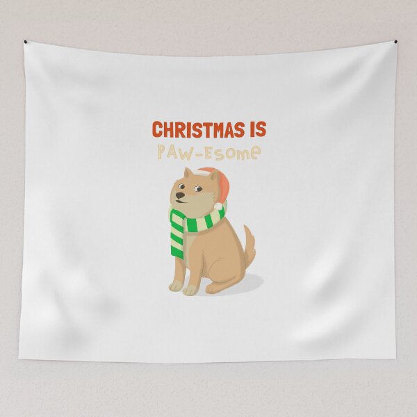 Item preview, Cute & Paw-esome Christmas Puppy designed and sold by Lijo Jose.