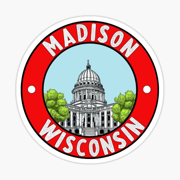 Item preview, Vintage Style Madison Decal designed and sold by zsonn.