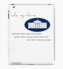 One Word Instead of Ten iPad Case/Skin