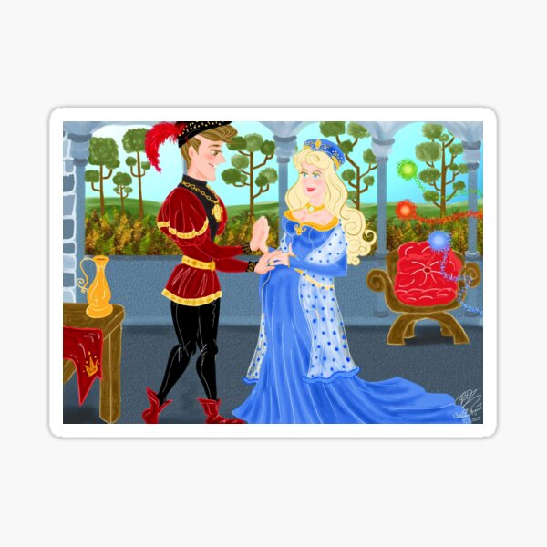 Medieval Couple Sticker