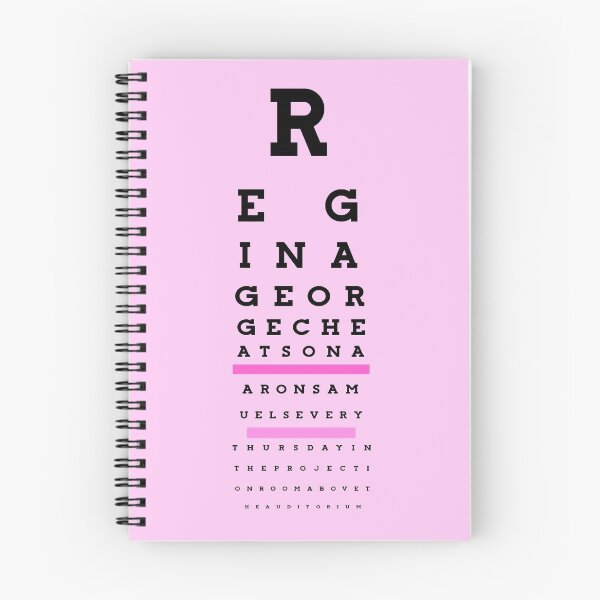 Item preview, Regina George hace trampas ... Eye chart designed and sold by rhserra.