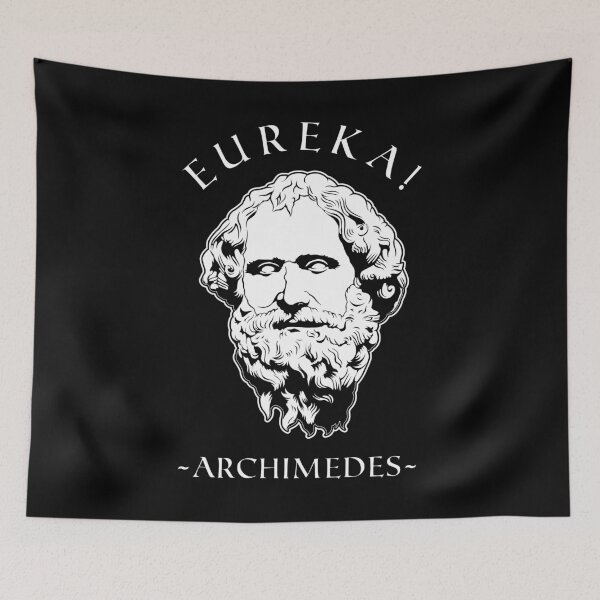 Item preview, Eureka Famous Quote Greek Mathematician Archimedes design designed and sold by jakehughes2015.