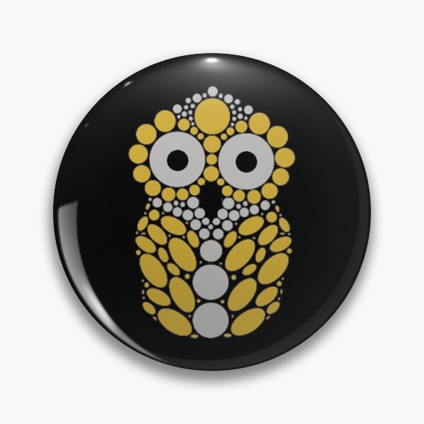 Item preview, Silver and Gold Owl designed and sold by RhubarbMyrtle.