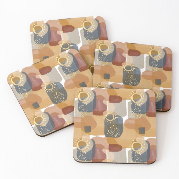 Item preview, Earthy Tones Abstract art pattern designed and sold by raghda-s-m.