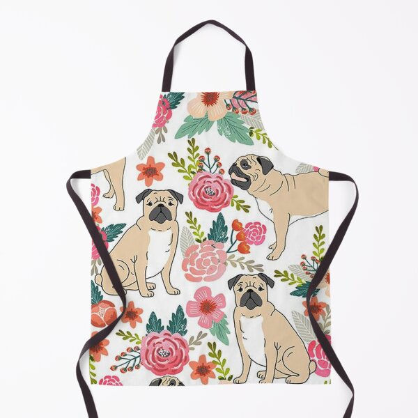 Item preview, Pug Dog Art Pugs puppy funny cute dogs flowers designed and sold by Coolstuff4you71.