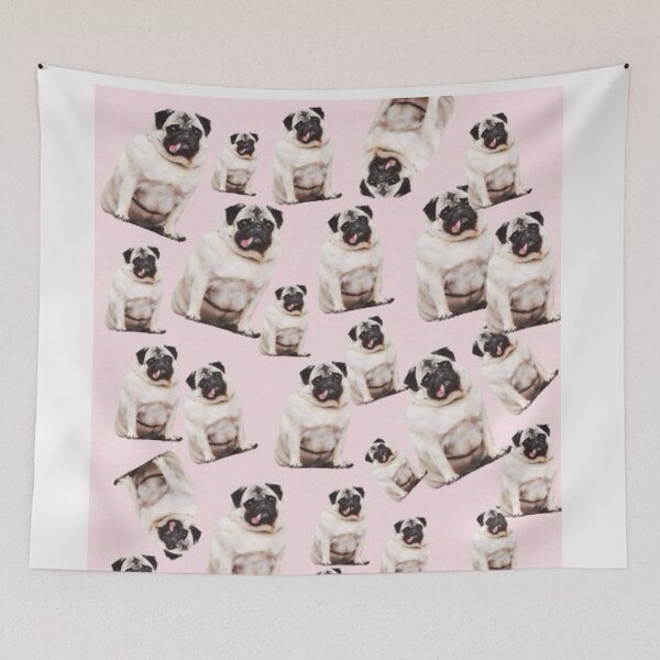 Item preview, Pug Dog Art Pugs puppy funny cute dogs pink designed and sold by Coolstuff4you71.