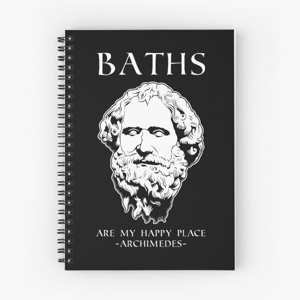 Item preview, Happy Place Physicist Math Joke Archimedes print designed and sold by jakehughes2015.