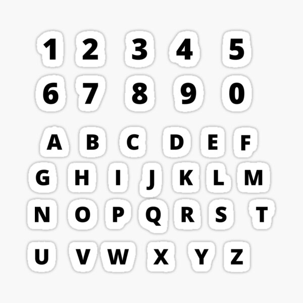 Item preview, Alphabets & Numbers pack designed and sold by Euc lid.