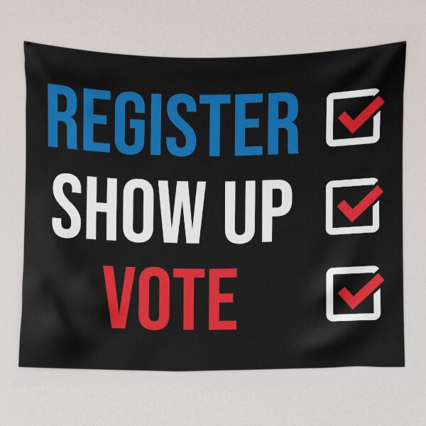 Item preview, Register Show Up Vote designed and sold by MSA-42.