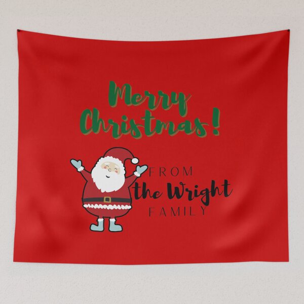 Item preview, Merry Christmas From The Wright Family designed and sold by blacklittlemoon.