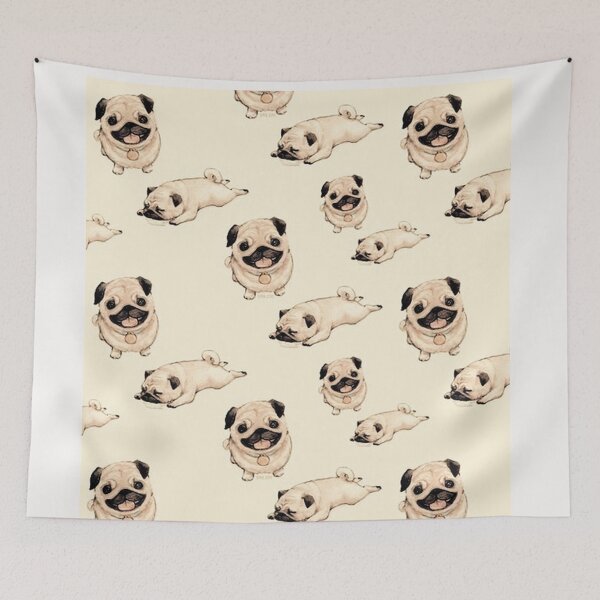 Item preview, Pug Dog Art Pugs puppy funny cute dogs designed and sold by Coolstuff4you71.