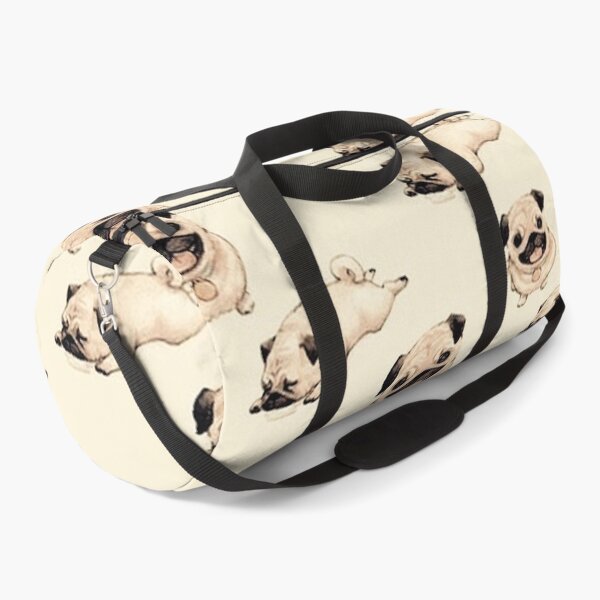 Pug Dog Art Pugs puppy funny cute dogs Duffle Bag
