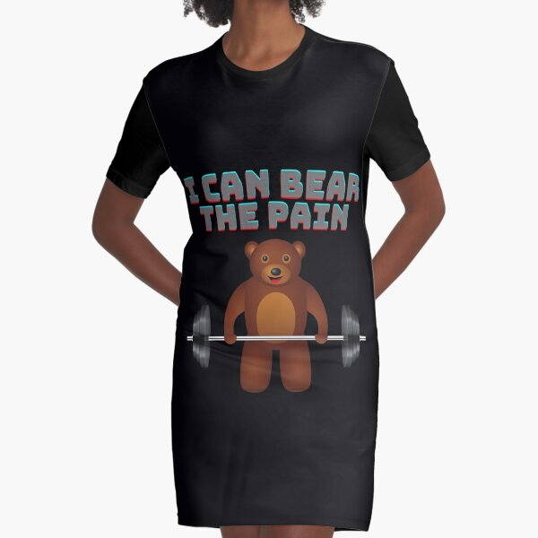 I can bear the pain, weightlifting, bear, bodybuilding, gym, teddy bear,  workout, animal lover, baby panda, bamboo, birthday gifts, body builder,  cute panda, exercise, fitness, funny panda, Poster for Sale by bimmer325