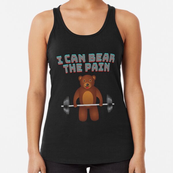 I can bear the pain, weightlifting, bear, bodybuilding, gym, teddy bear,  workout, animal lover, baby panda, bamboo, birthday gifts, body builder,  cute panda, exercise, fitness, funny panda, Poster for Sale by bimmer325