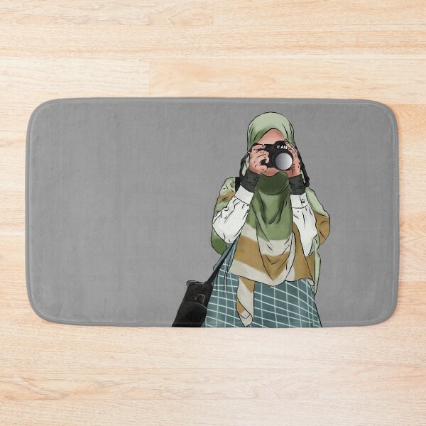 Item preview, Female Photographer with her bag and camera designed and sold by Piperellestudio.