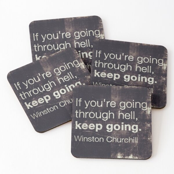 Item preview, Motivational Quotes - If You Are Going Through Hell designed and sold by Designs By Creation.
