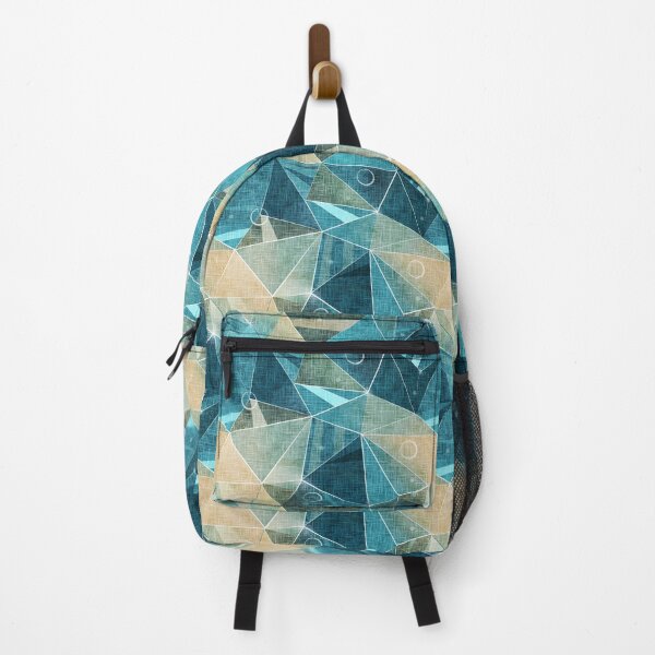 Artikelvorschau, Polygonal Türkis und Beige. entworfen und verkauft von marinaklykva.