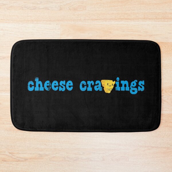 Item preview, feel good, comfort food, what's not to love? kawaii cheese cravings distressed punk rock text design designed and sold by Bees-Honey-Gift.