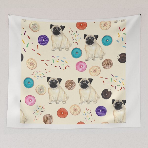 Item preview, Pug Dog Art Pugs puppy funny cute dogs designed and sold by Coolstuff4you71.