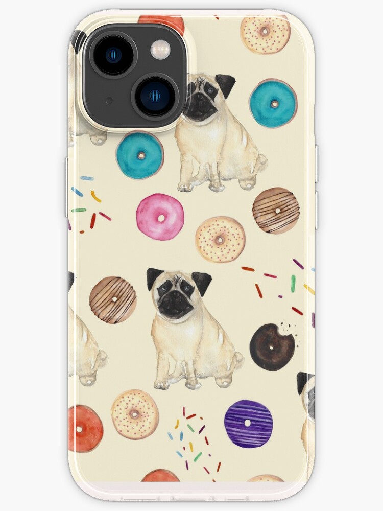  Cute Pugs Cute Case Cover for iPhone SE TPU Full Body