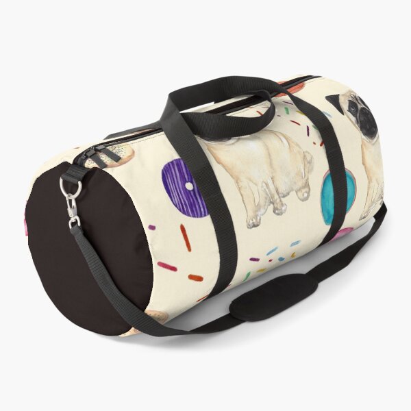 Pug Dog Art Pugs puppy funny cute dogs Duffle Bag