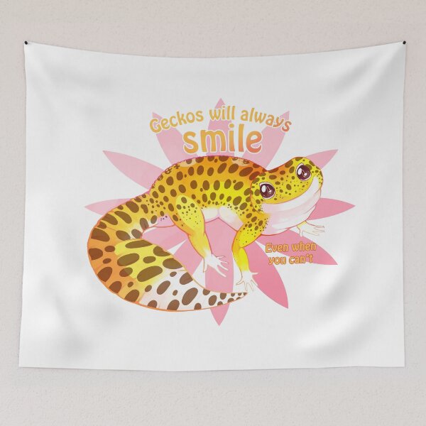 Item preview, Geckos will always smile designed and sold by NERDthatDRAWS.