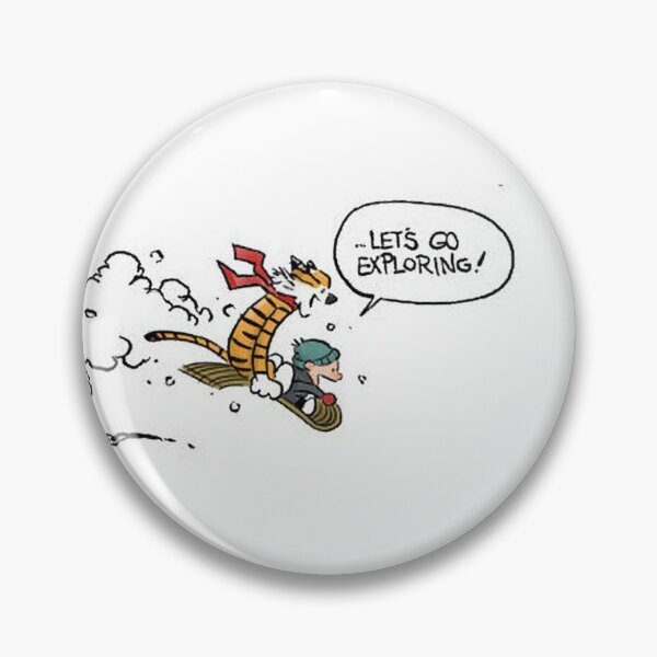 Vista previa del artículo con la obra «Calvin y Hobbes explorando», diseñado y vendido por yakkers308.