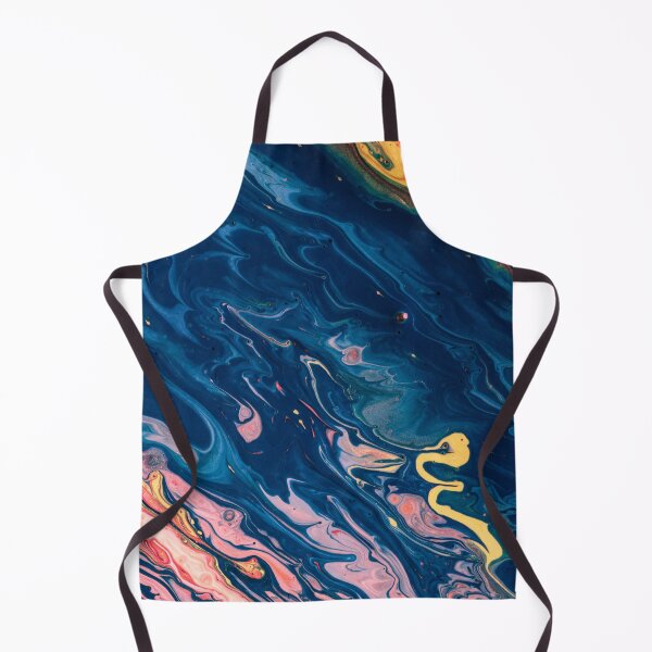 Item preview, Marble Swirls of Dark Blue Pink Red and Yellow Abstract Pattern designed and sold by Alicia Chee.