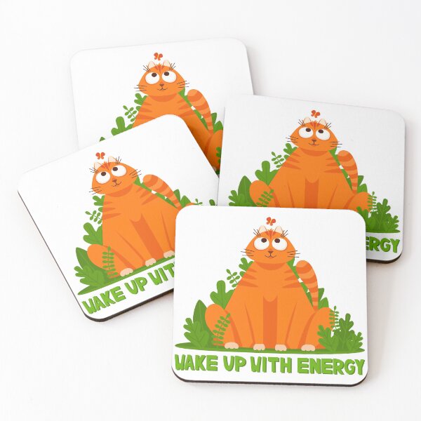Item preview, Playful happy cat is sitting in the grass with butterfly designed and sold by Maravilhosa.