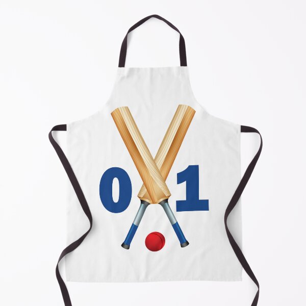Item preview, Cricket number 01 - one with bats and ball designed and sold by AllShirts21.