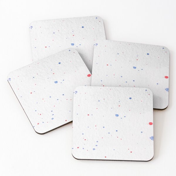 Item preview, White wall. Blue red dots designed and sold by amagaclothing.