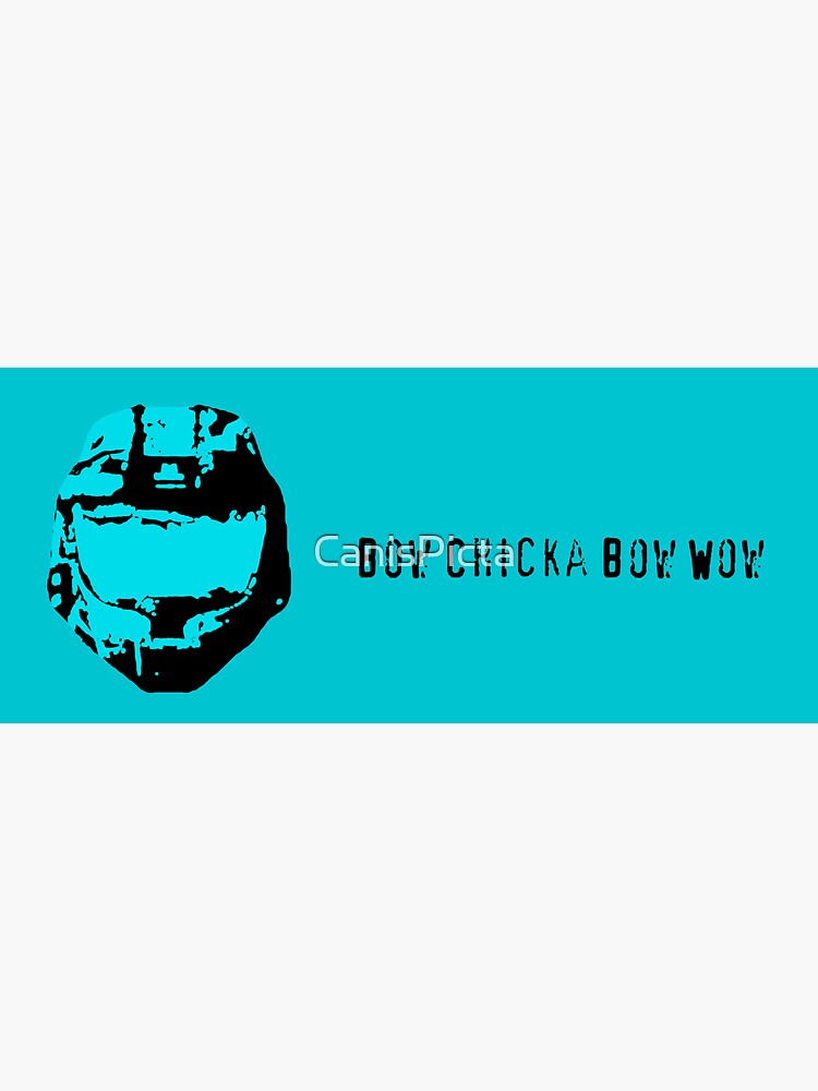 Thumbnail 3 of 3, Sticker, Bow Chicka Bow Wow designed and sold by CanisPicta.