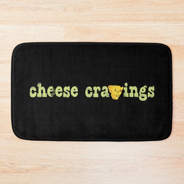 Item preview, feel good, comfort food, what's not to love? kawaii cheese cravings distressed punk rock text design designed and sold by Bees-Honey-Gift.