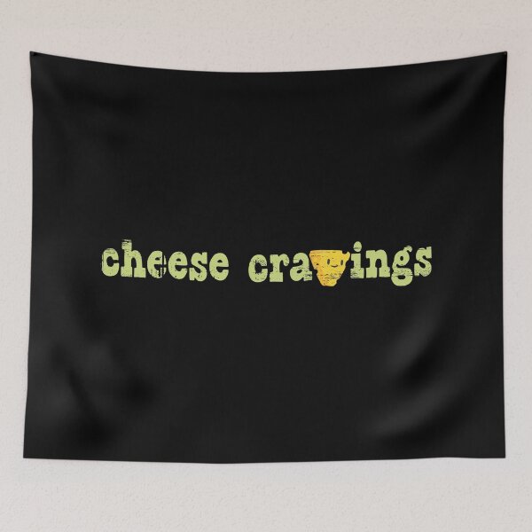 Item preview, feel good, comfort food, what's not to love? kawaii cheese cravings distressed punk rock text design designed and sold by Bees-Honey-Gift.