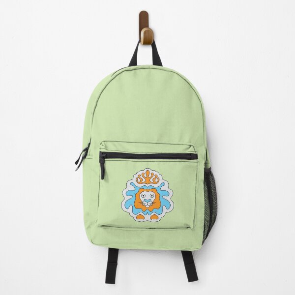 Item preview, Cute Cartoon Lion with crown, king of the jungle - Orange and Blue designed and sold by Twist Design.