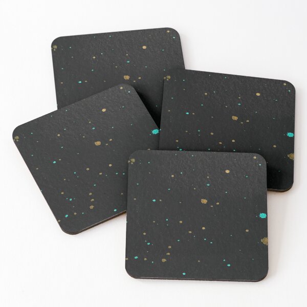 Item preview, Gold blue turquoise dots designed and sold by amagaclothing.